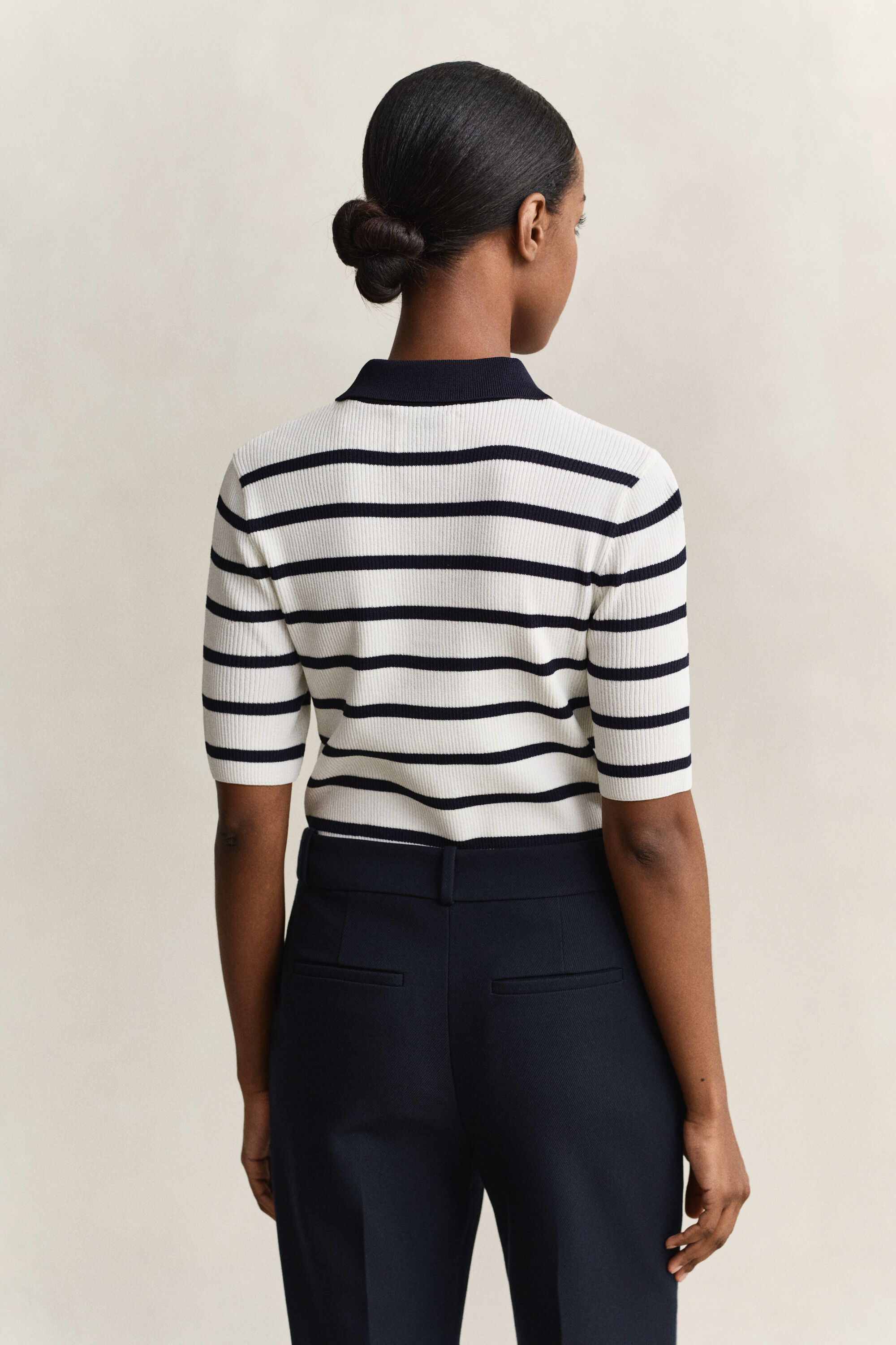 Rugger lavorata maglia a righe