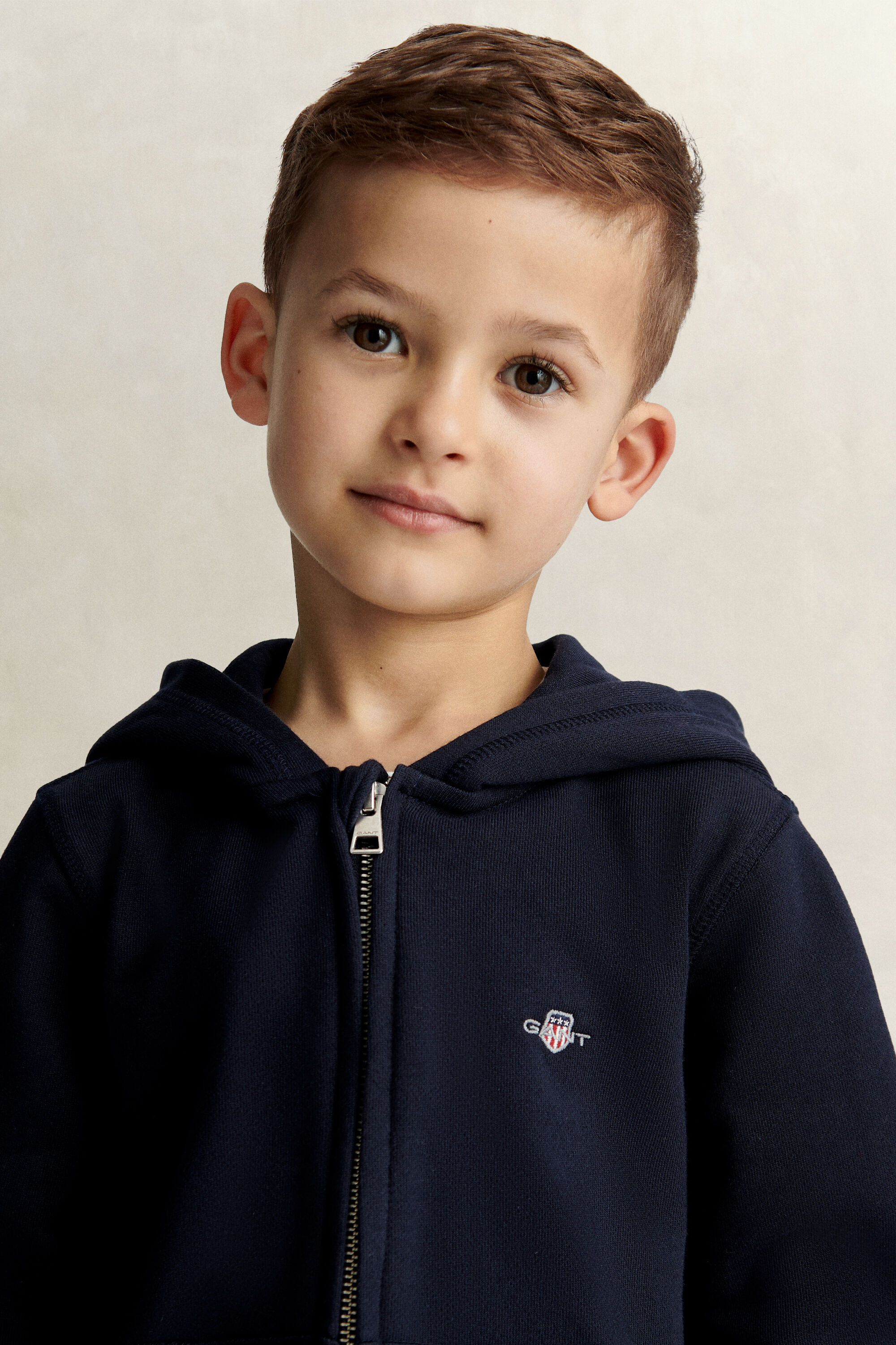 Felpa con cappuccio Shield con zip Kids