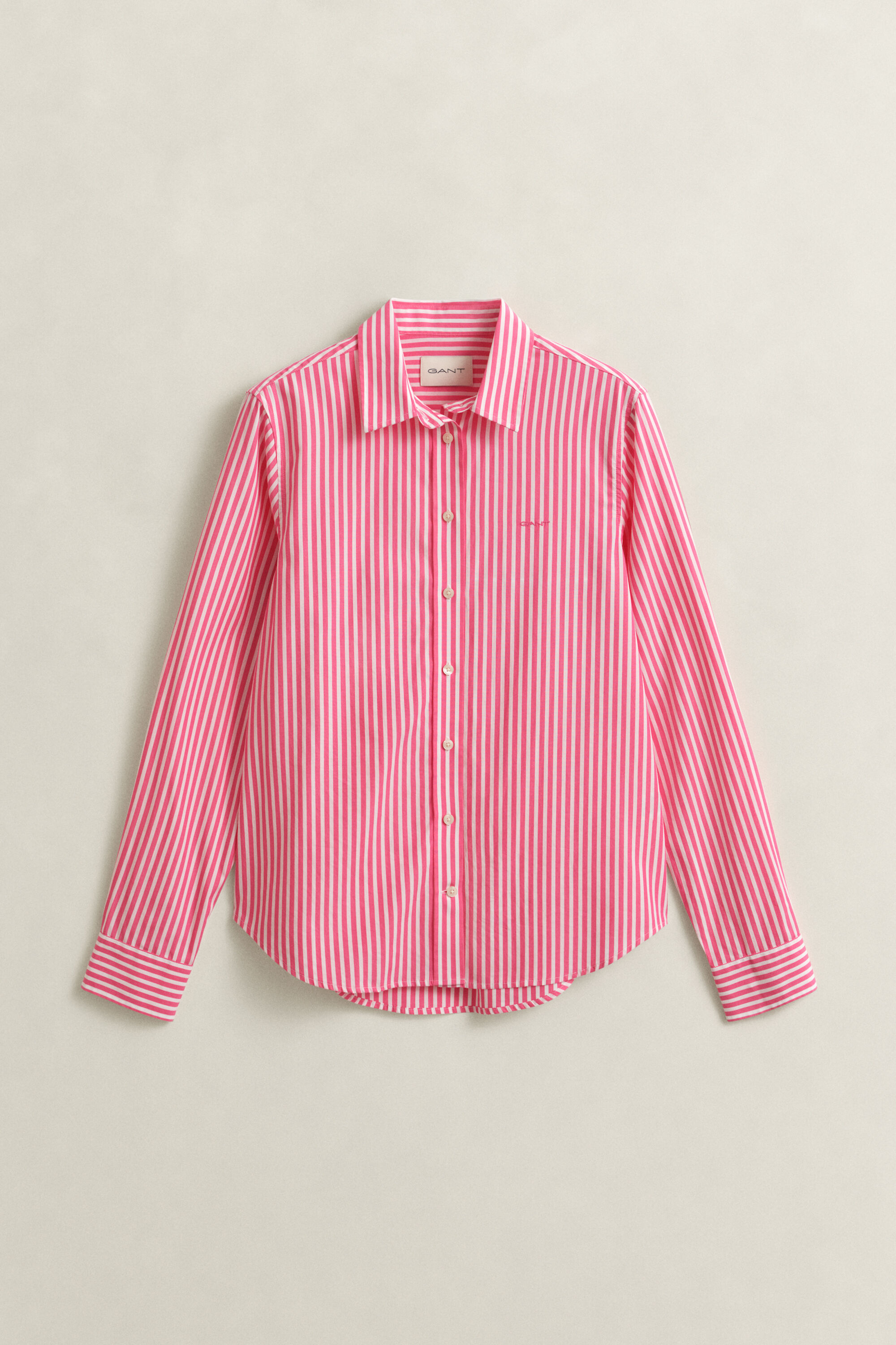 Camicia classica in popeline a righe regular fit