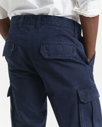 Pantaloni cargo in twill di cotone regular fit
