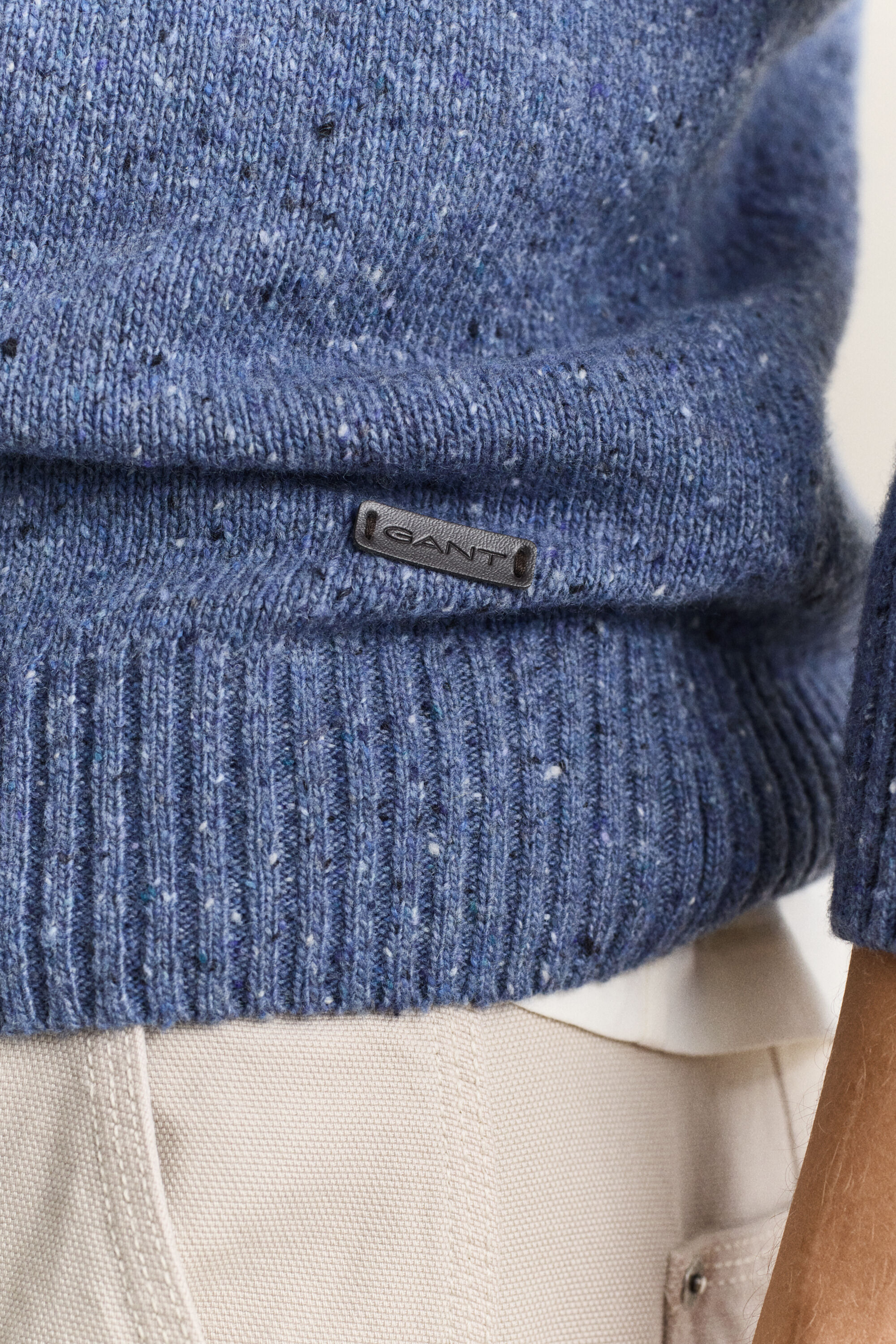 Maglia stile polo Nepps in misto lana