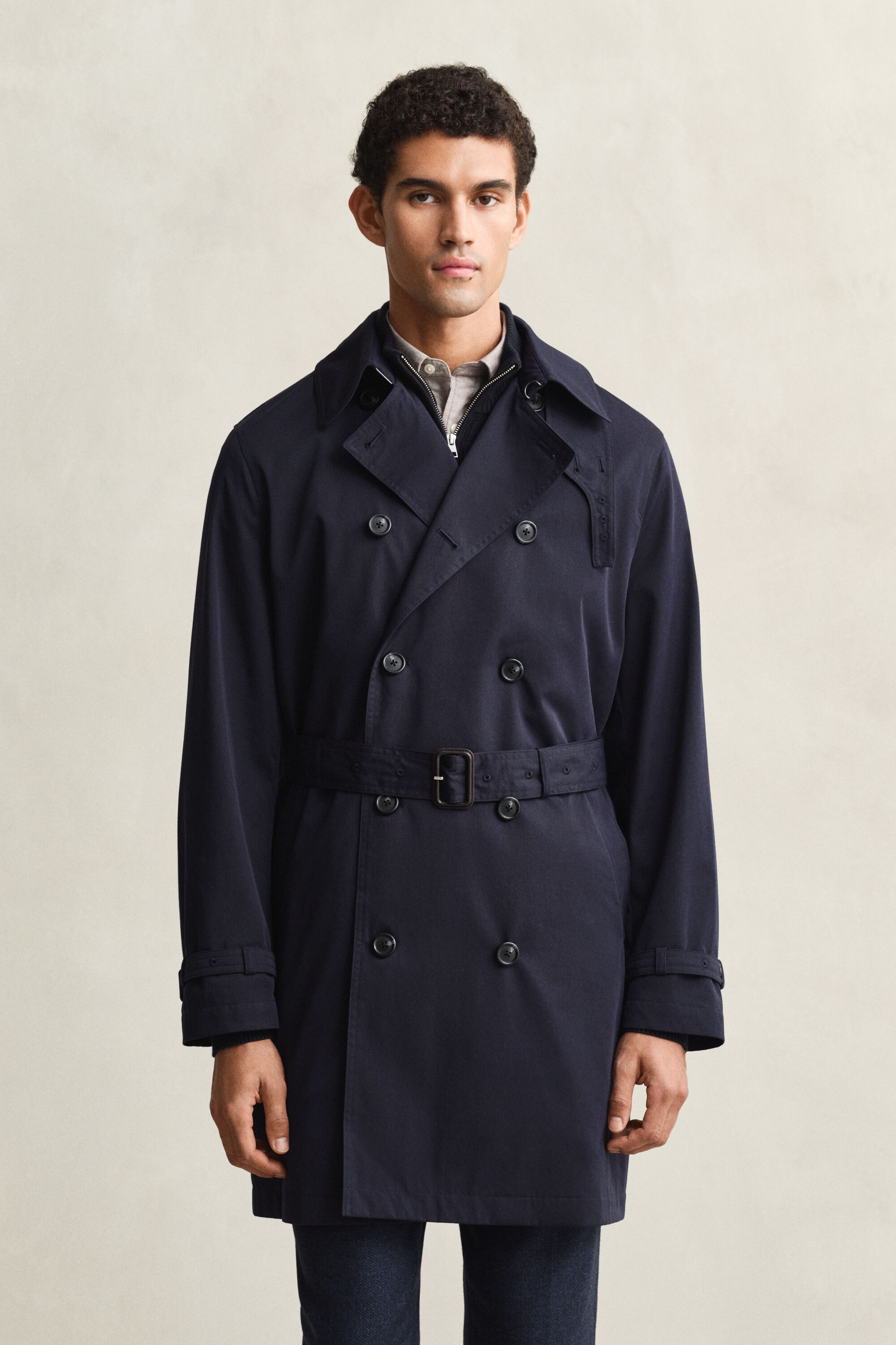 Trench in misto cotone