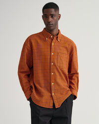 Camicia in cotone pied-de-poule oversize