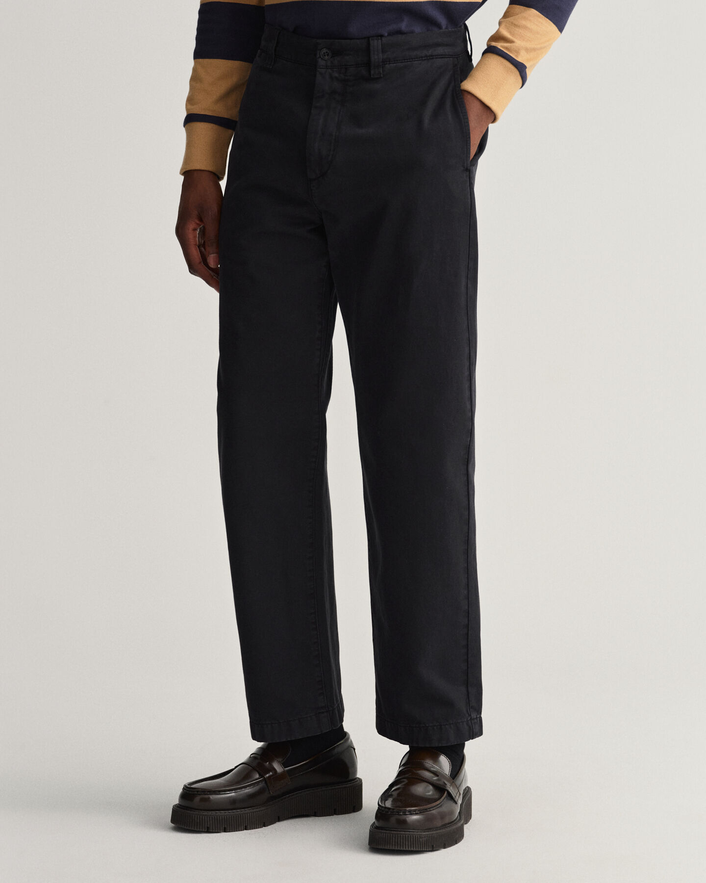 Pantaloni chino in twill dritti