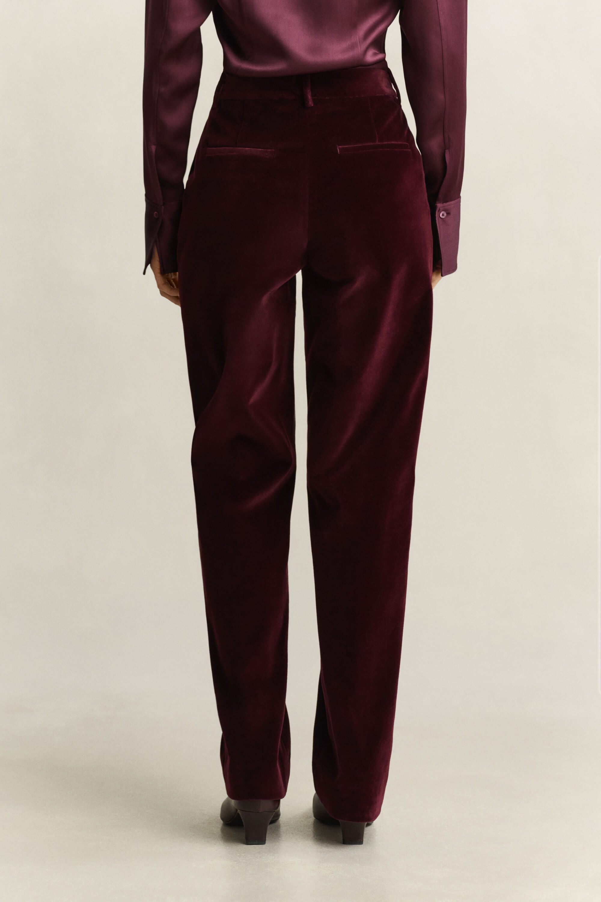 Pantaloni sartoriali in velluto