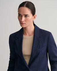 Blazer di lino elasticizzato regular fit