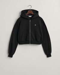 Felpa corta con cappuccio e zip Shield Teen Girls