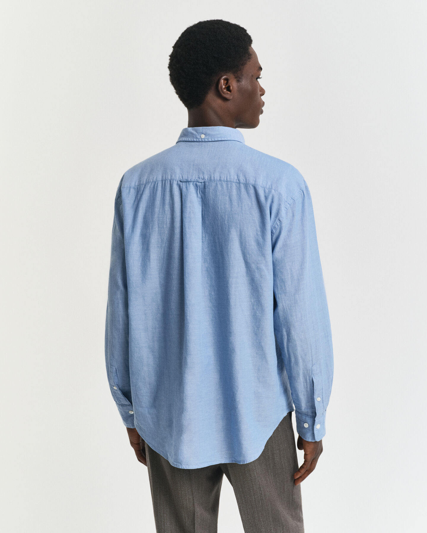 Camicia indaco in chambray relaxed fit