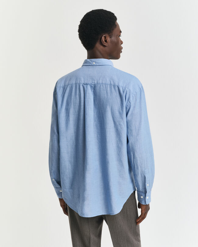 Camicia indaco in chambray relaxed fit