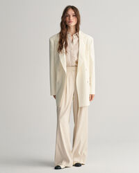 Camicia di lino a quadri in chambray regular fit