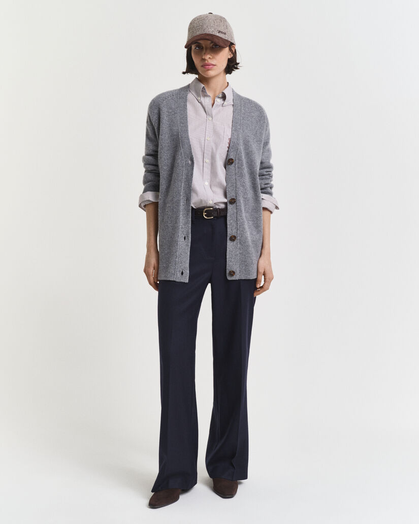 Pantaloni sartoriali in misto lana