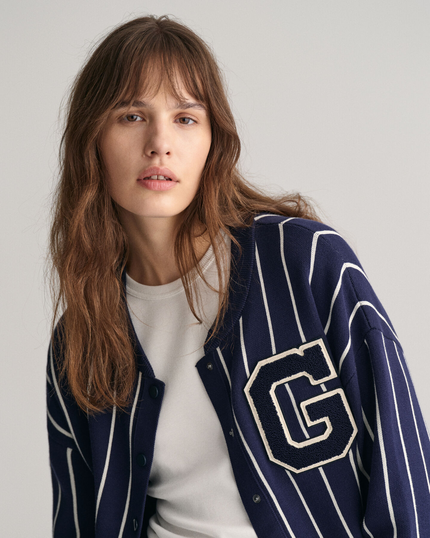 Cardigan bomber GANT Varsity a maglia