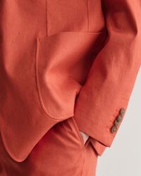 Blazer da abito in misto lino-cotone