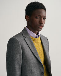 Blazer da abito con motivo a spina di pesce