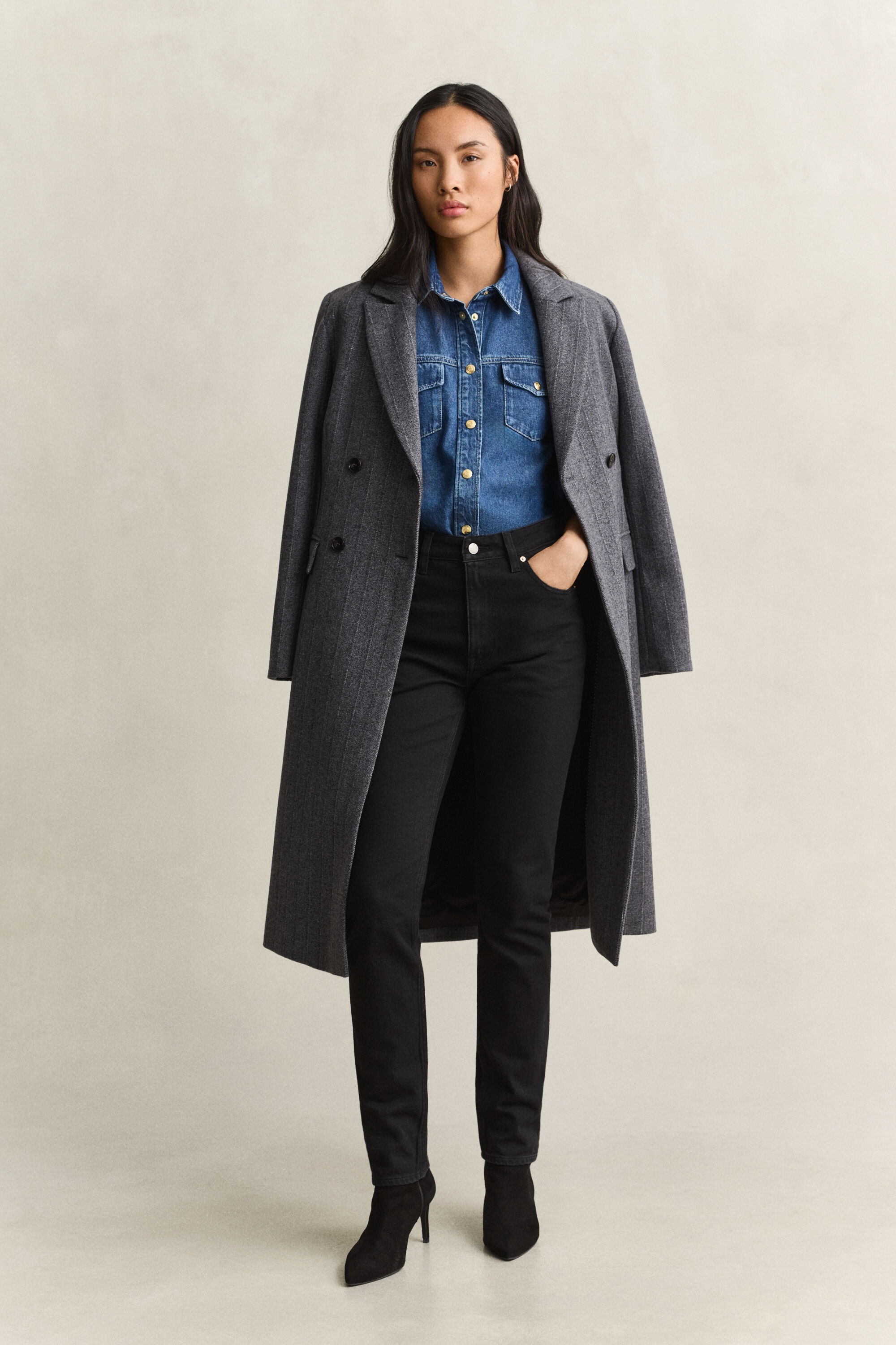 Jeans slim a vita alta