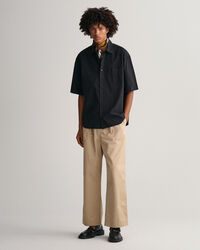 Camicia a maniche corte effetto sbiadito oversize