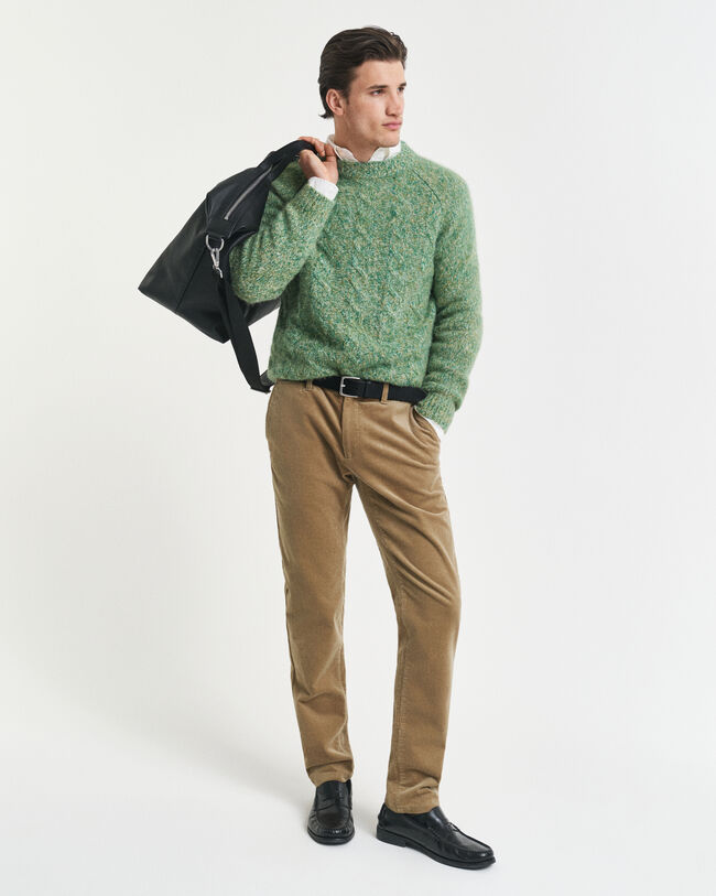 Pantaloni chino in velluto a coste slim fit