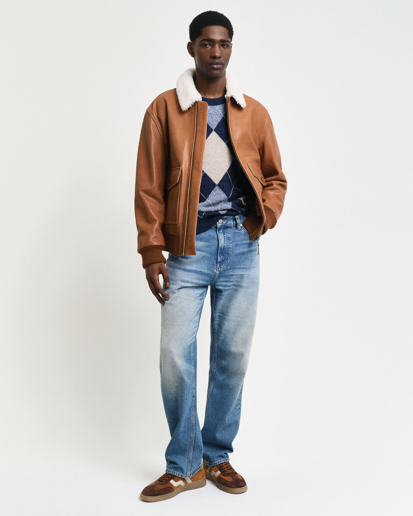 Giacca Aviator in pelle