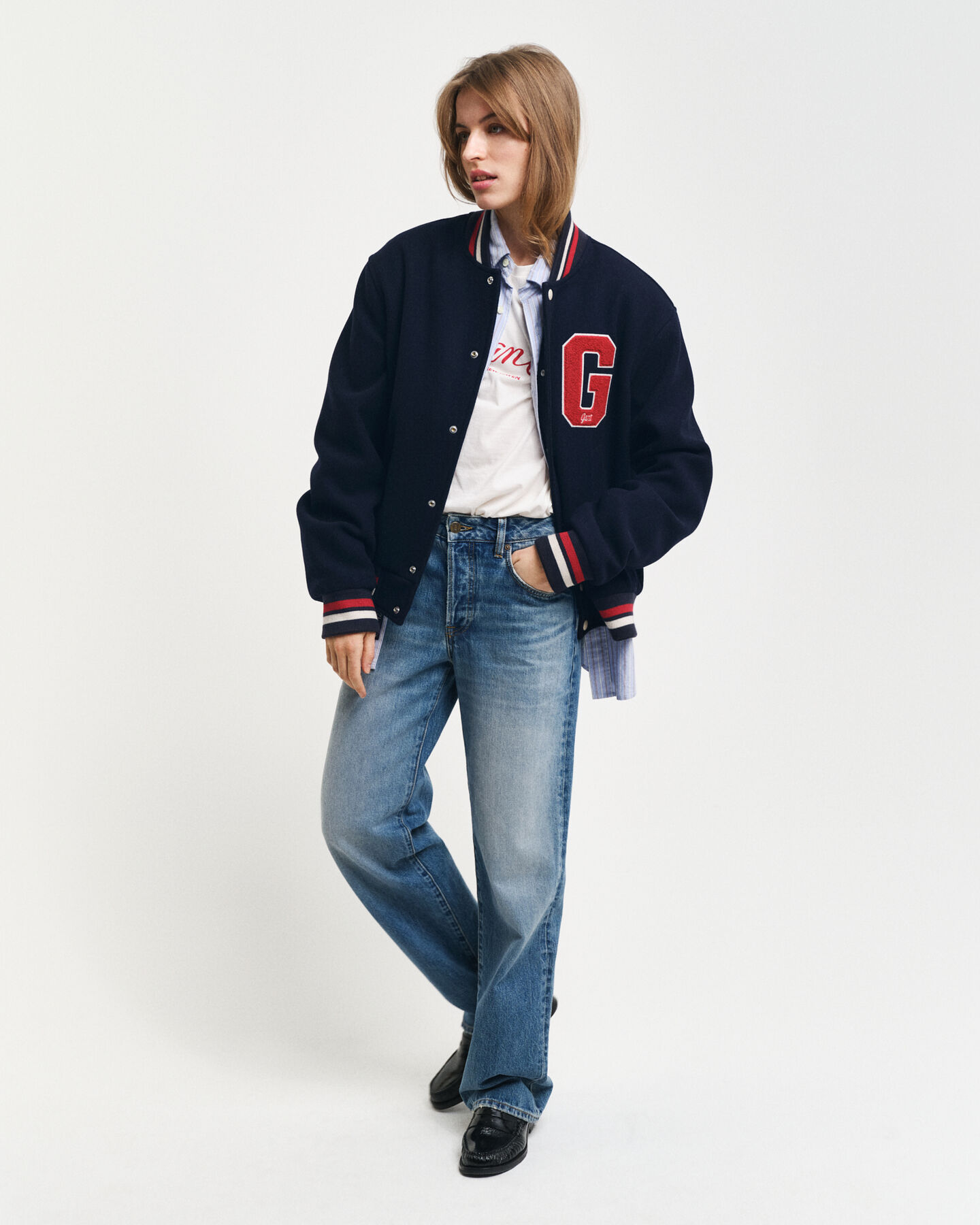 GANT Varsity Jacket in misto lana