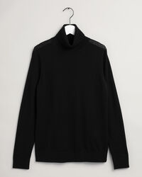 Maglia con collo alto in lana merino lavabile