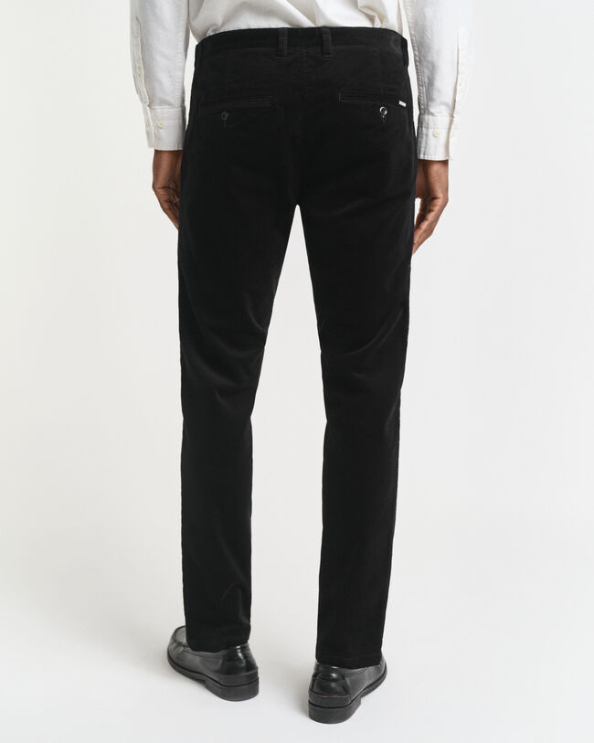 Pantaloni chino in velluto a coste slim fit