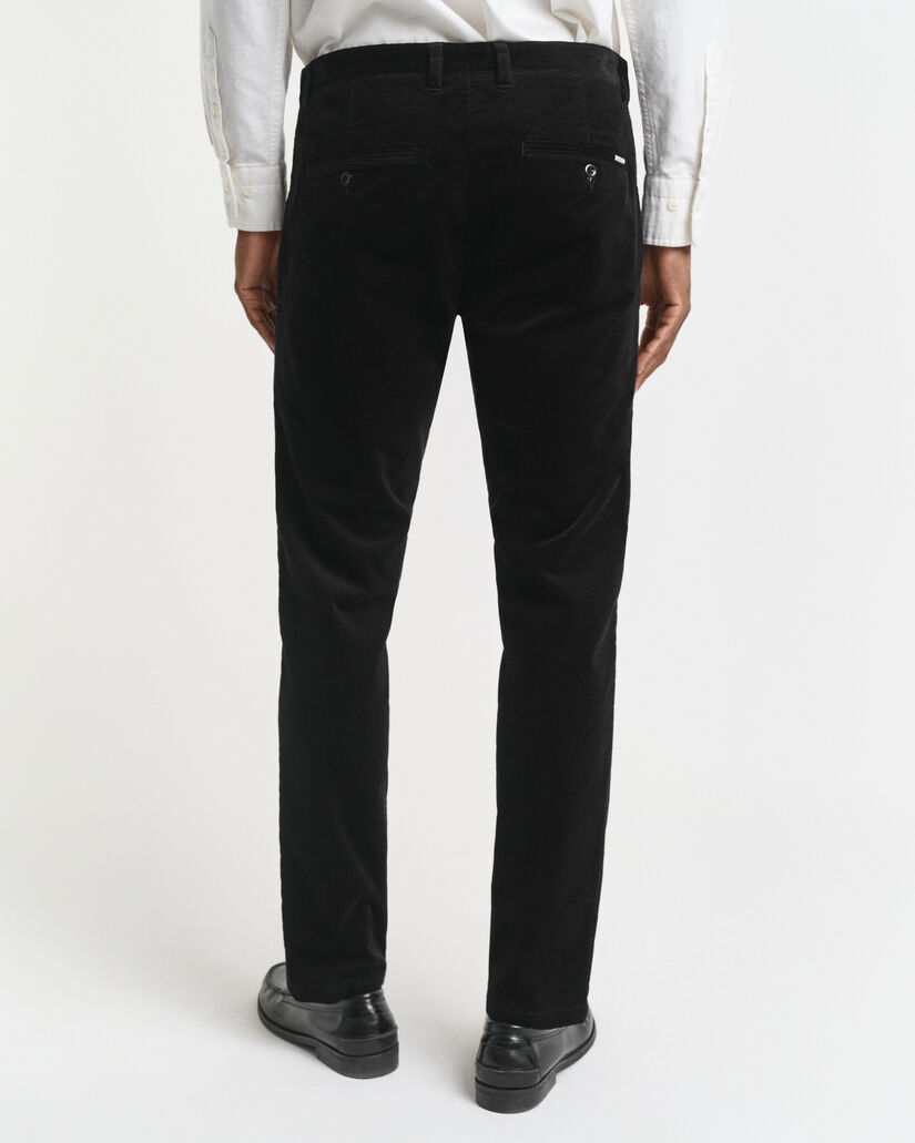 Pantaloni chino in velluto a coste slim fit