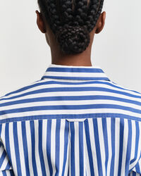 Camicia in popeline a righe larghe regular fit