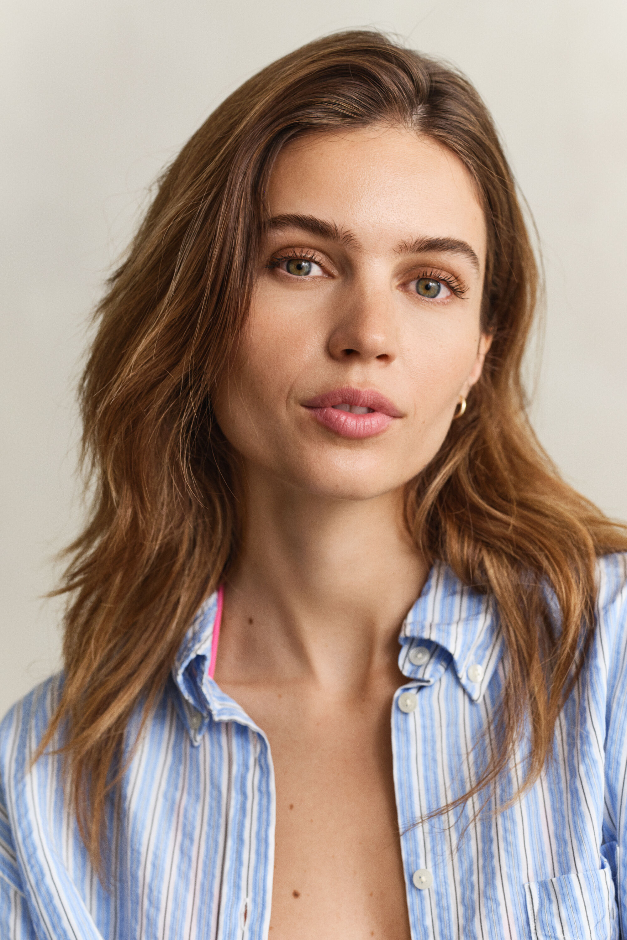 Camicia in seersucker a righe