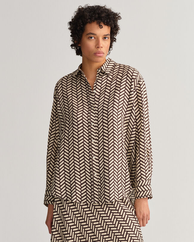 Camicia Geometric relaxed fit