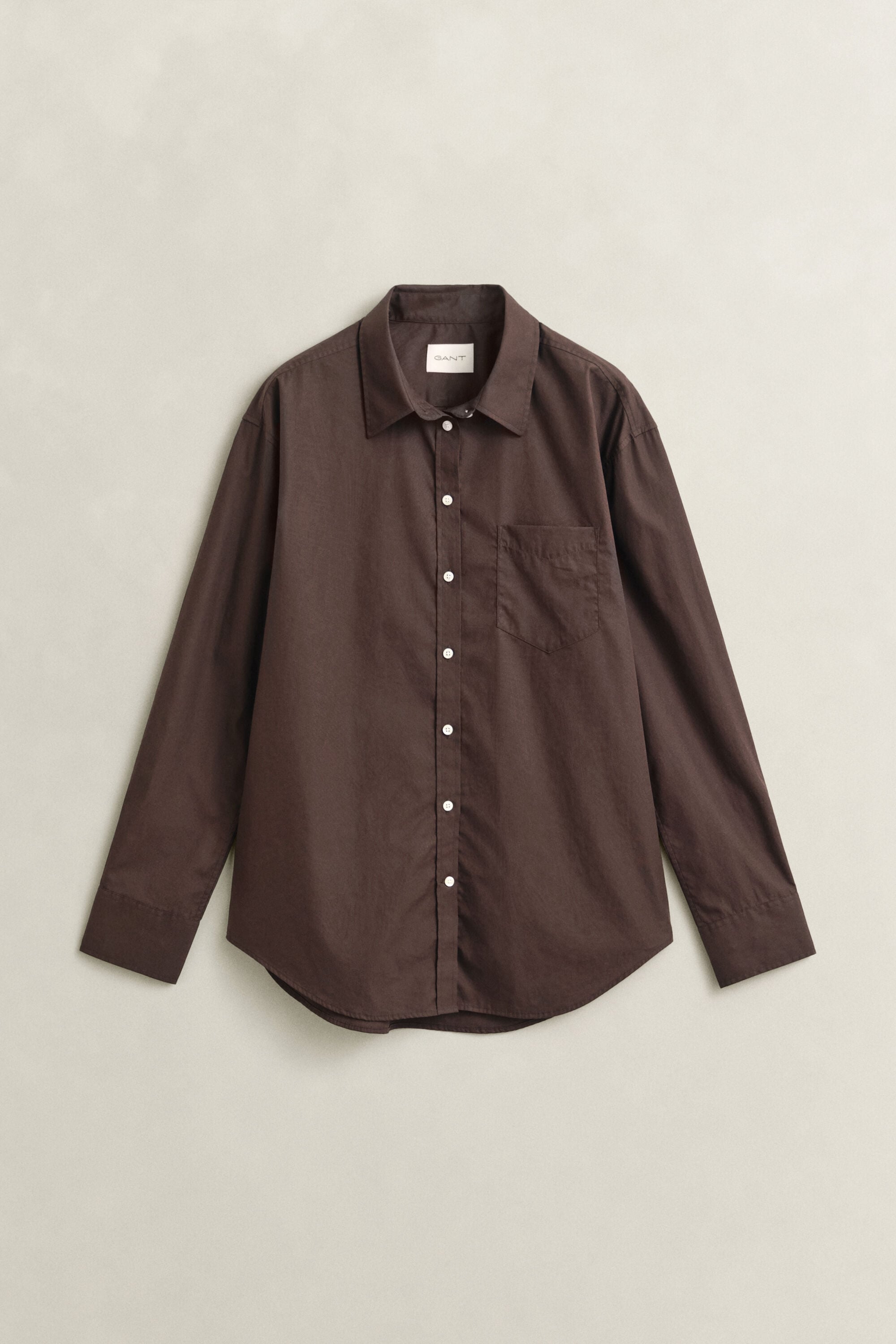 Camicia classica in popeline relaxed fit