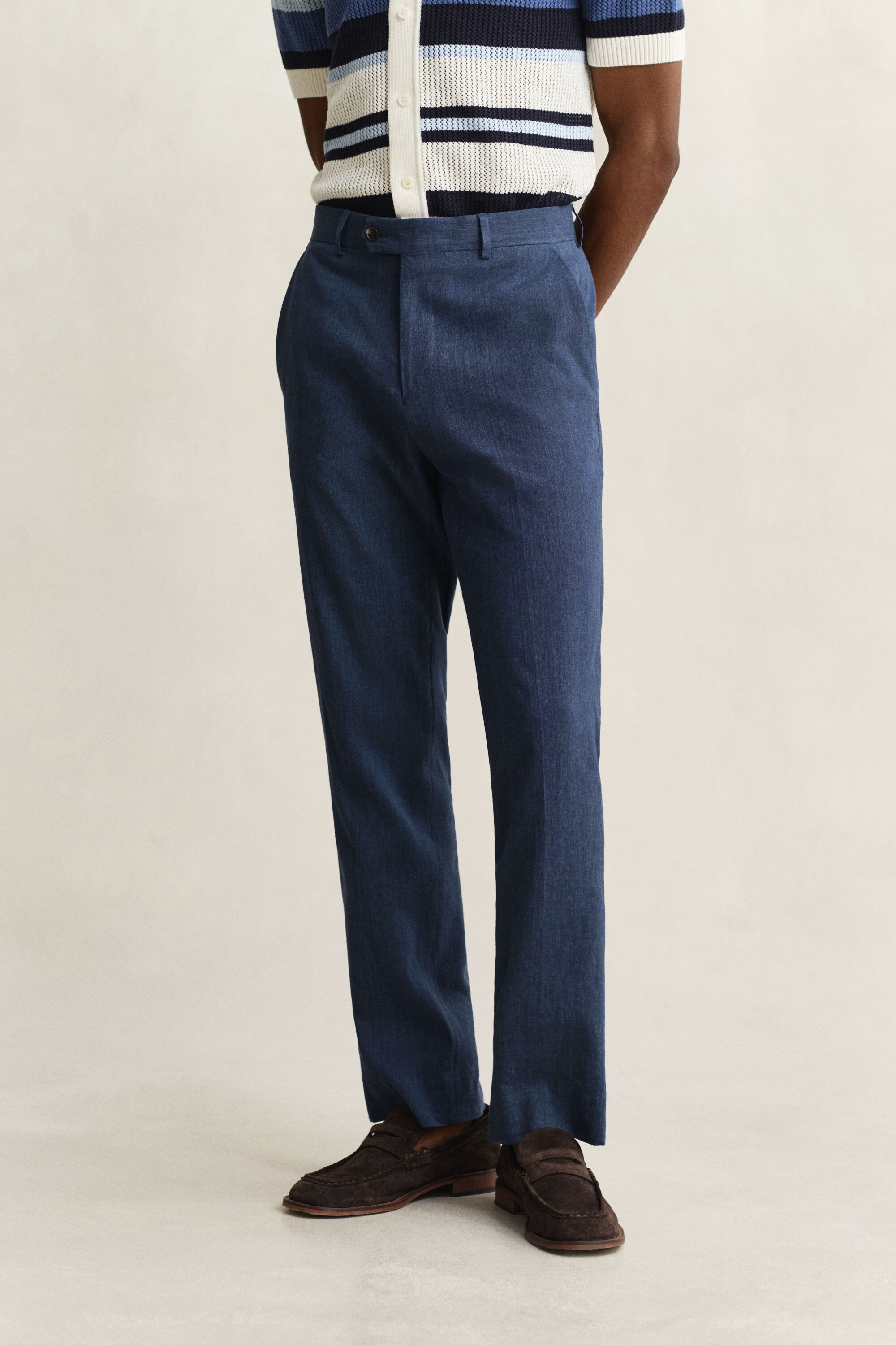 Pantaloni eleganti in misto lino