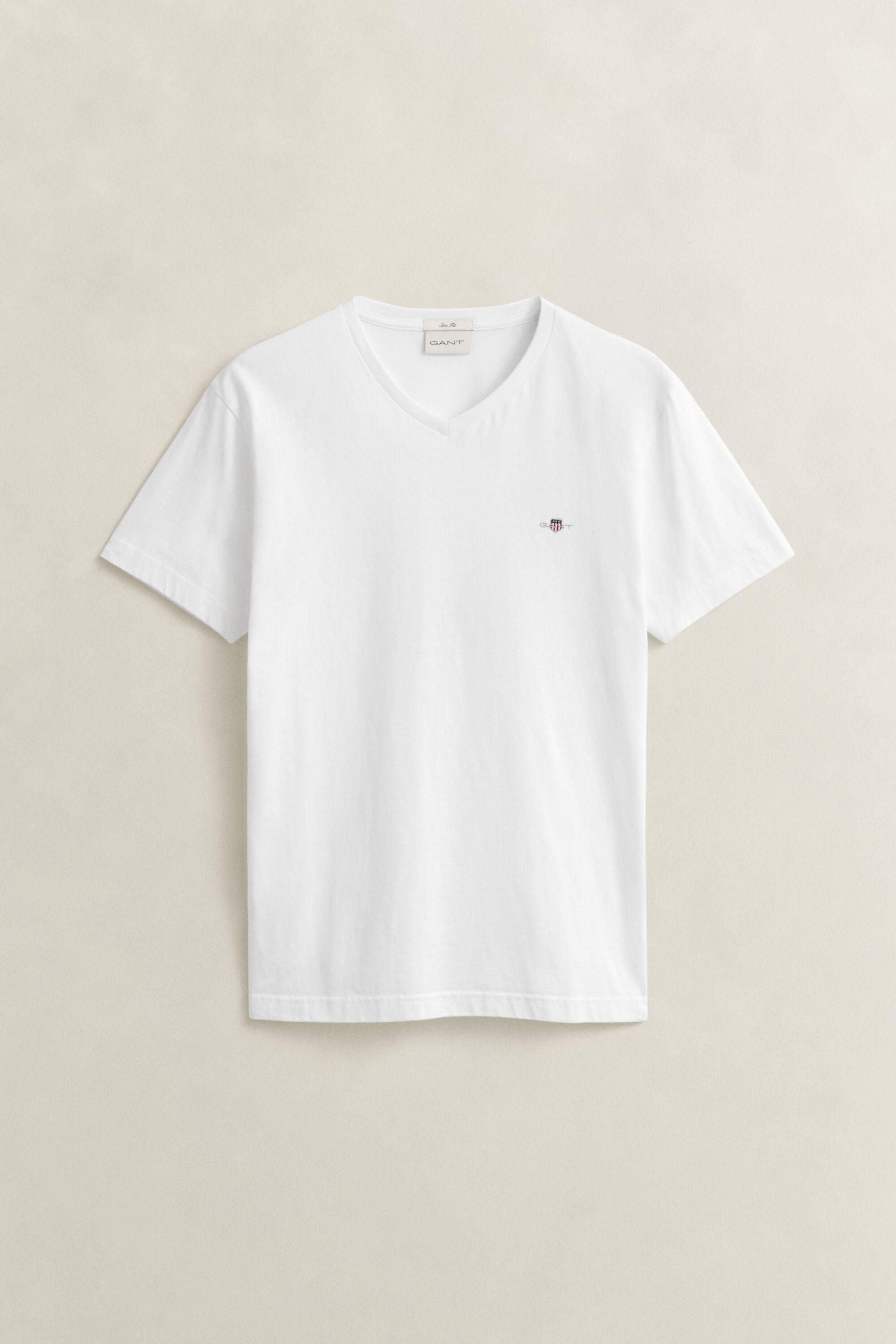 T-shirt Shield con scollo a V slim fit