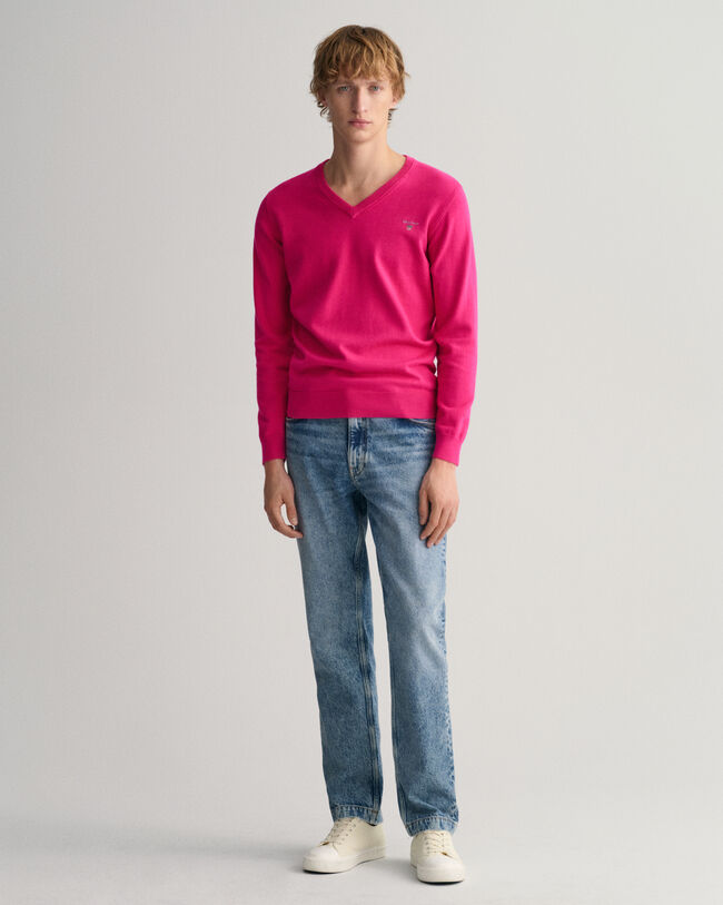 Maglia Classic in cotone con scollo a V