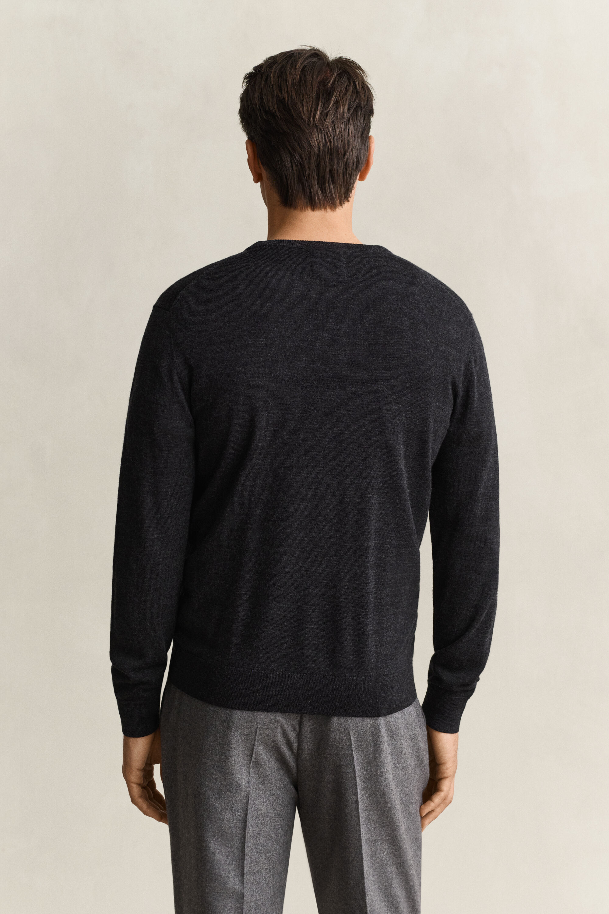 Maglia girocollo in lana merino