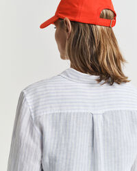 Camicia di lino a righe regular fit