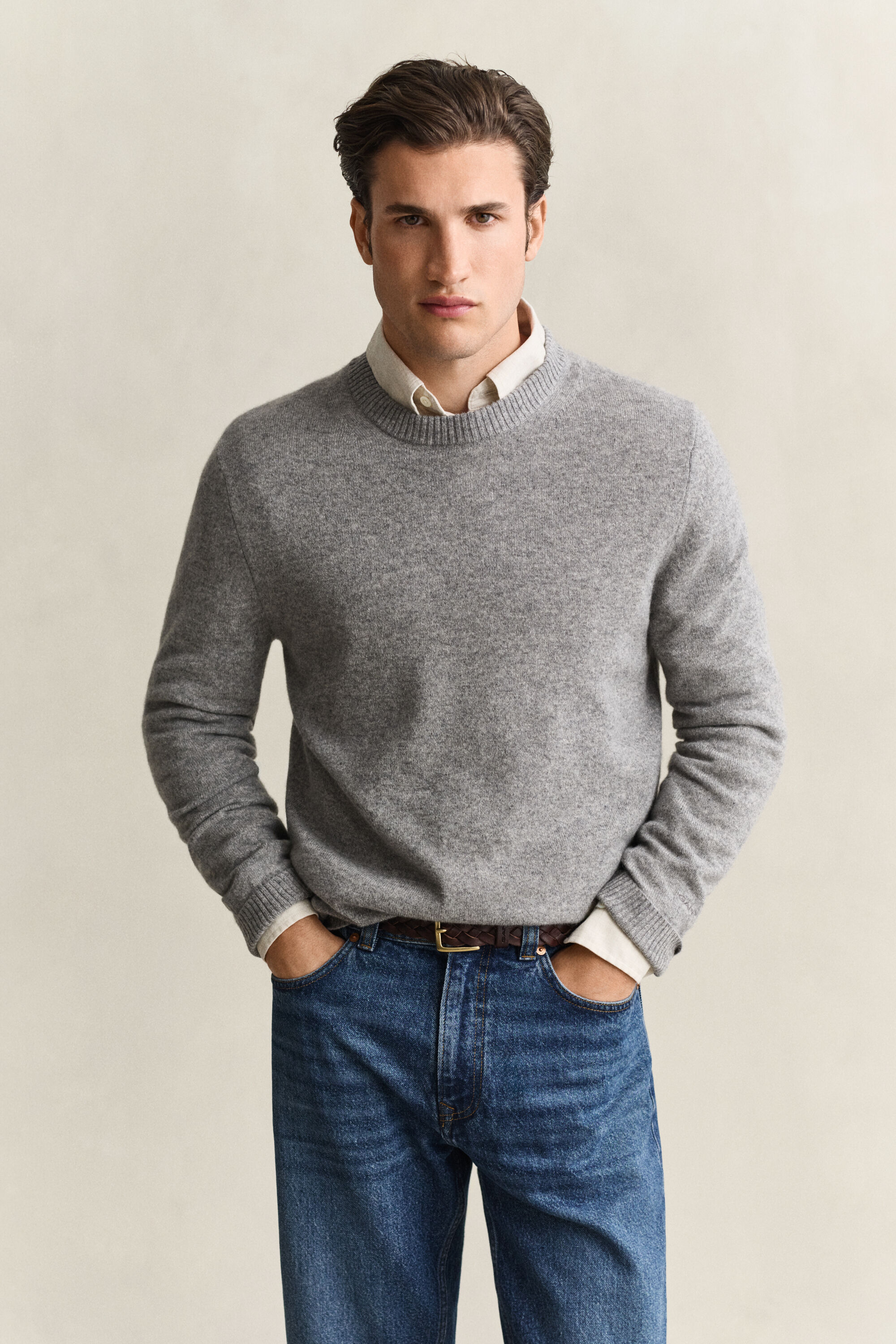 Maglia girocollo in cashmere