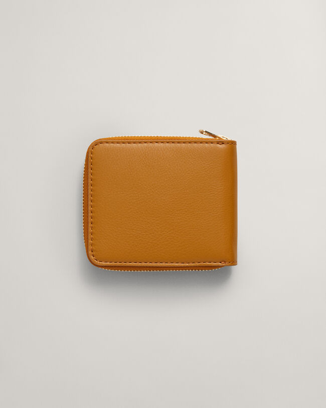 Portafoglio in pelle con zip