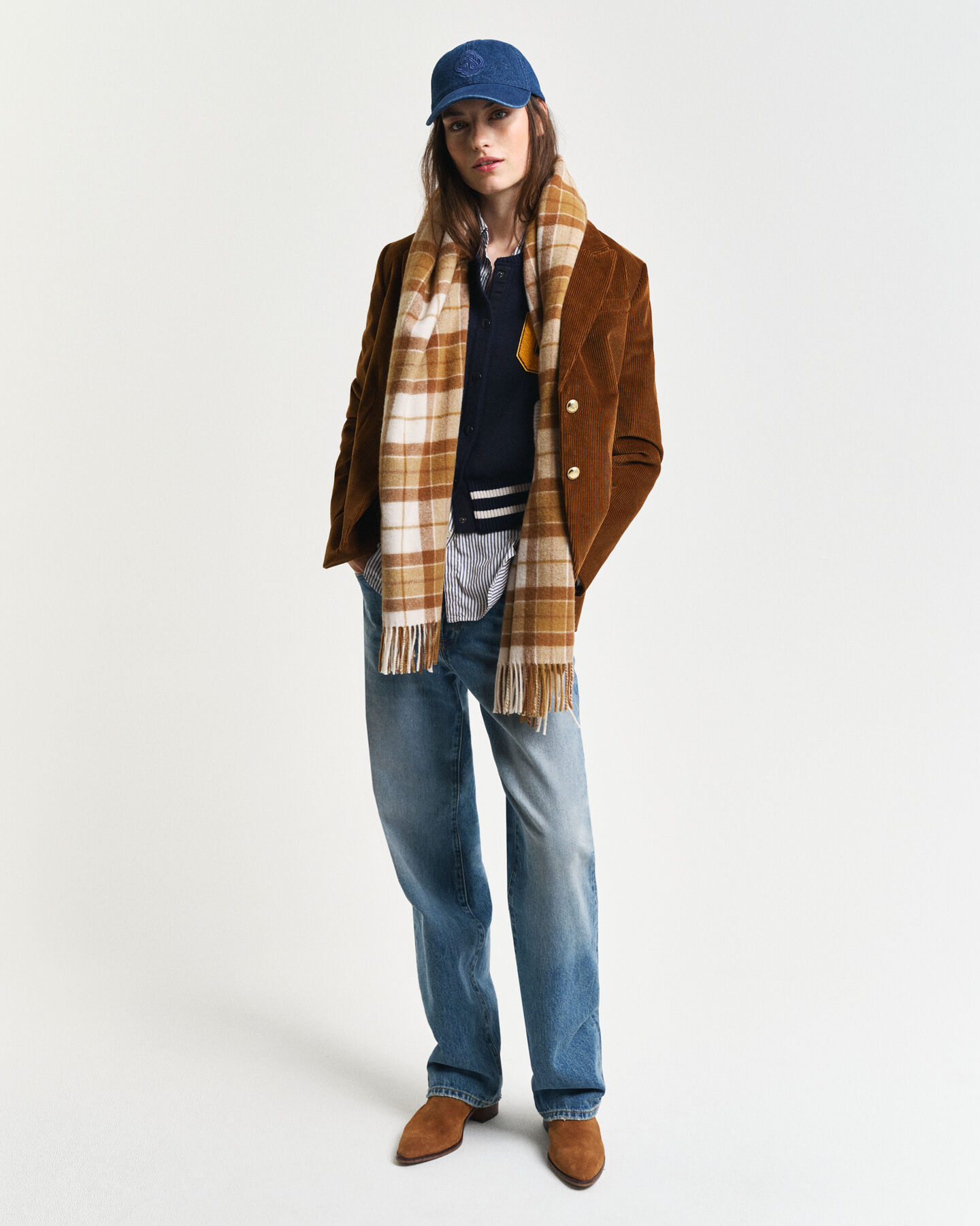 Sciarpa in lana a quadri