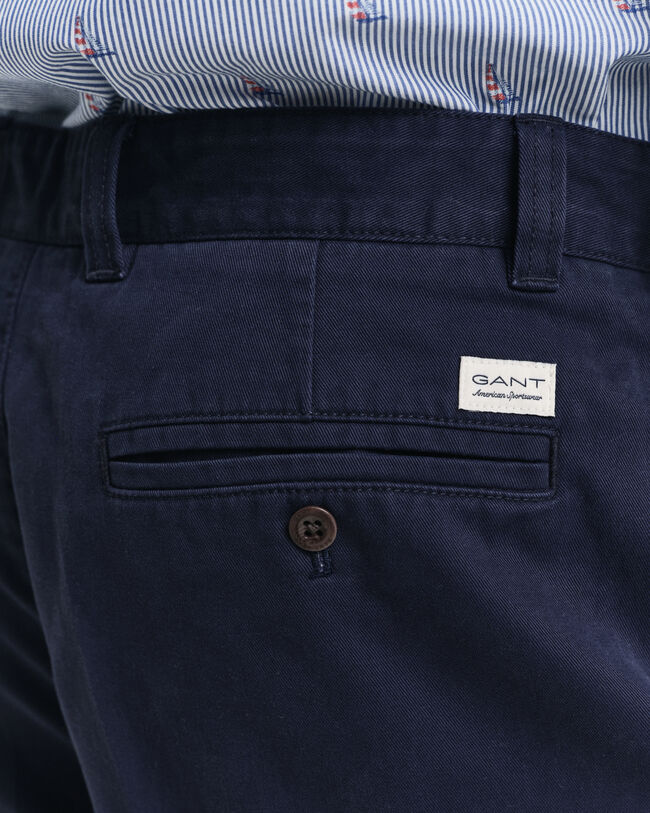 Pantaloncini chino in twill di cotone relaxed fit