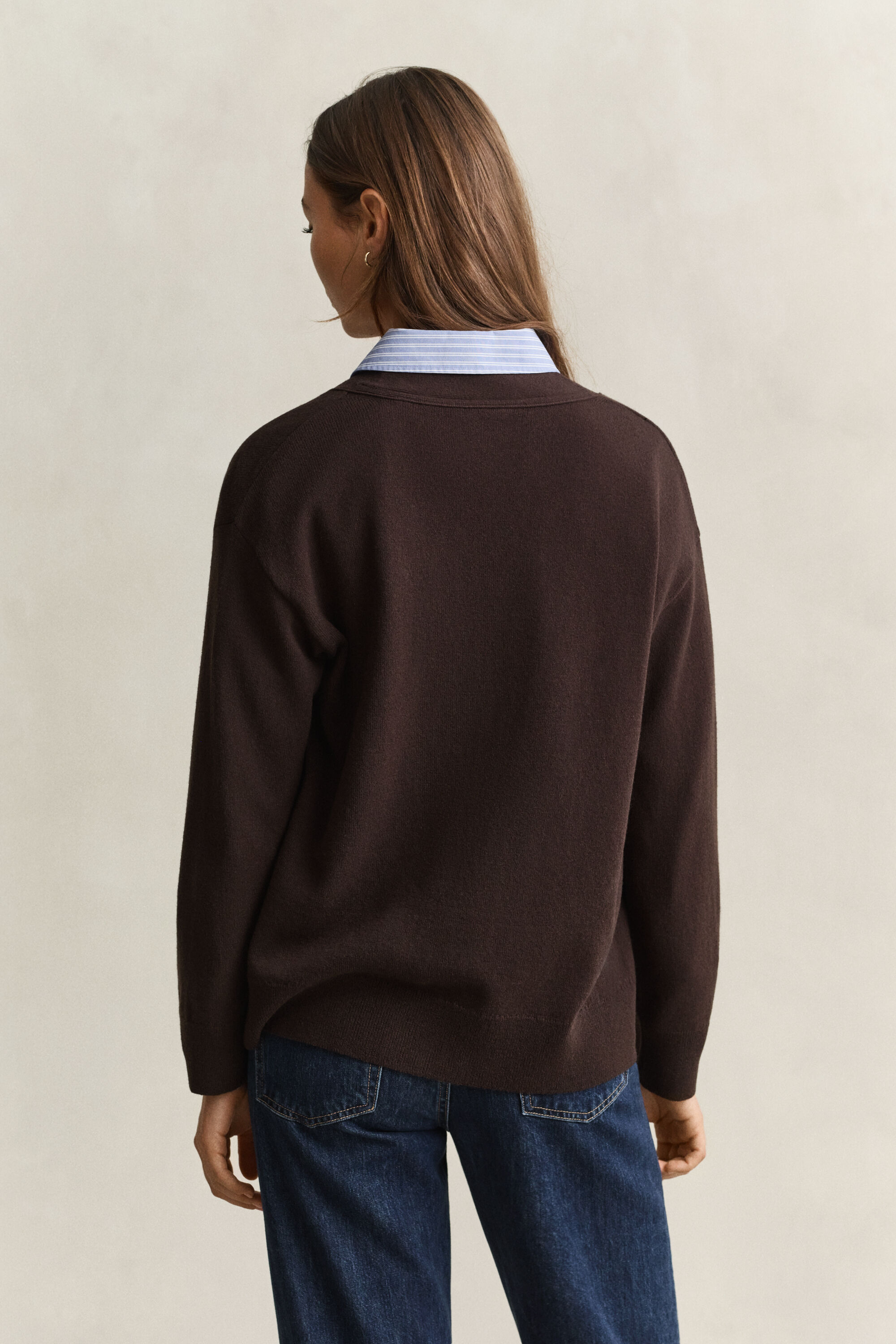 Cardigan in finissima lana d'agnello