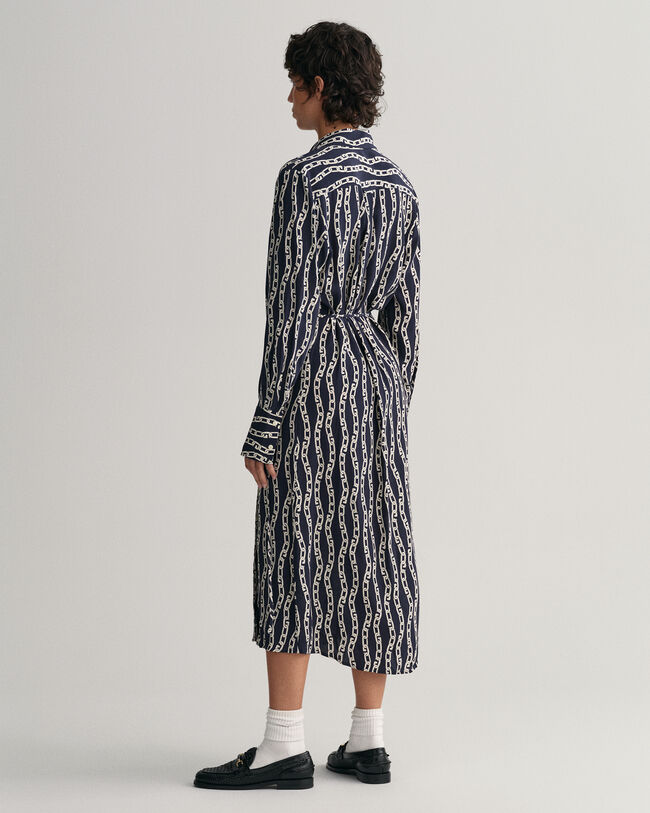 Abito a portafoglio con stampa a catena