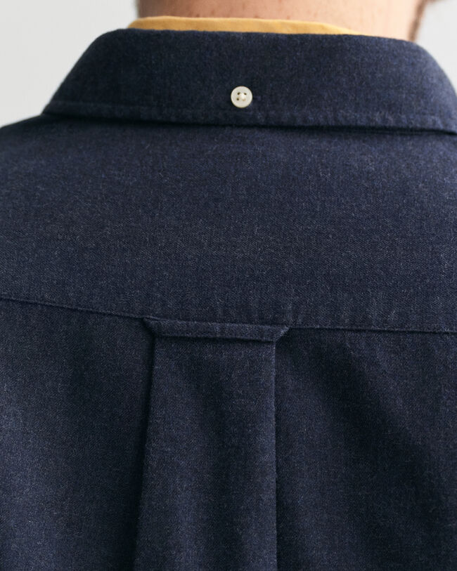 Camicia in flanella mélange regular fit