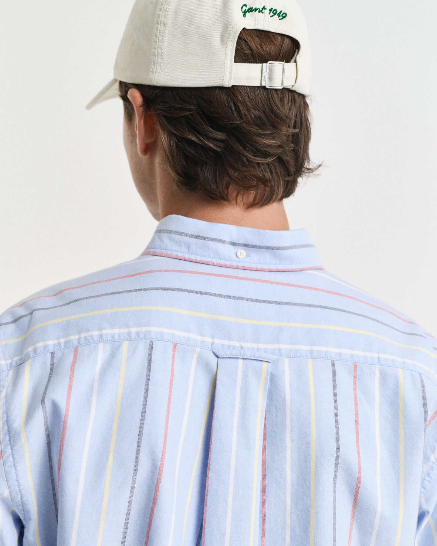 Camicia Oxford classica a righe multicolore regular fit