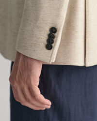 Blazer in lino e cotone