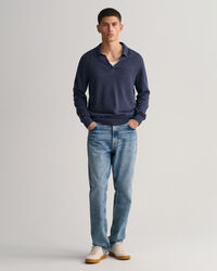 Polo in lino di cotone