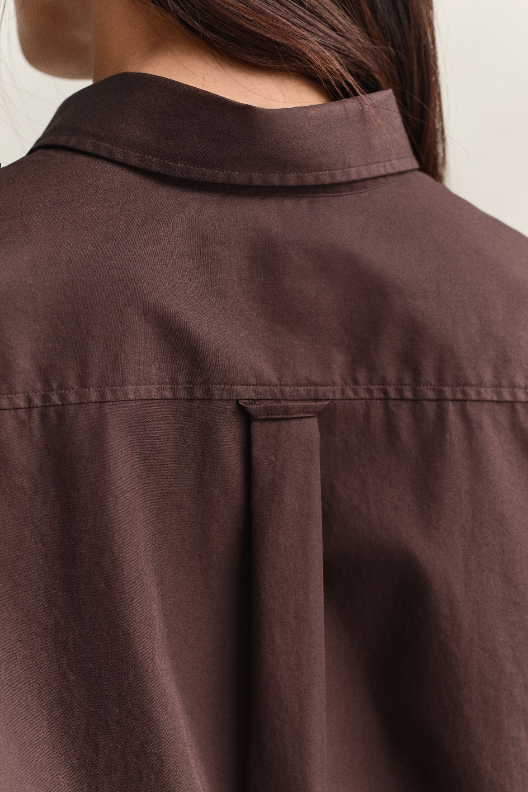 Camicia classica in popeline relaxed fit