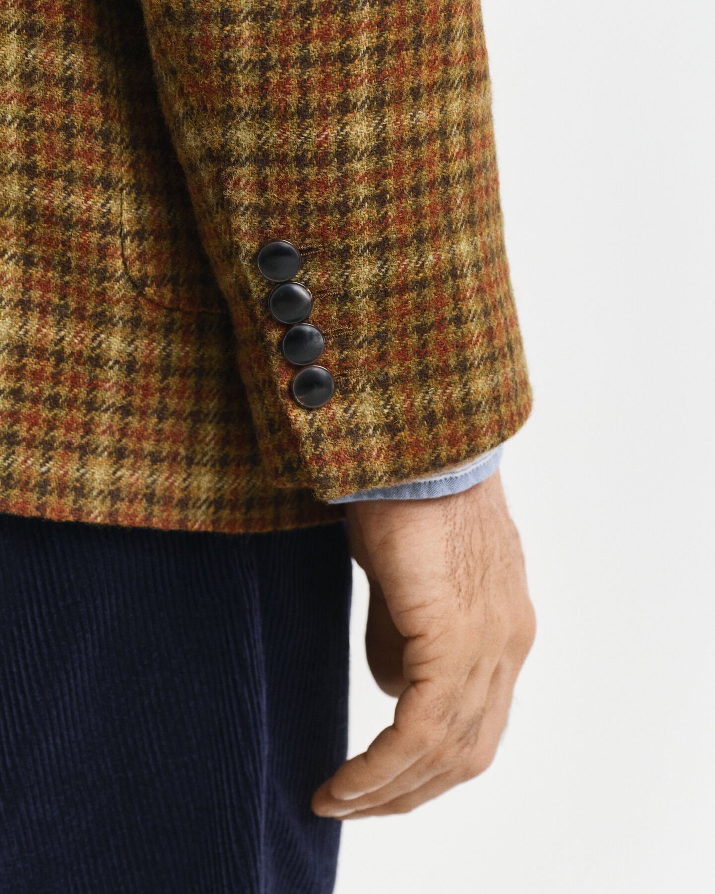 Blazer in tweed a quadri relaxed fit