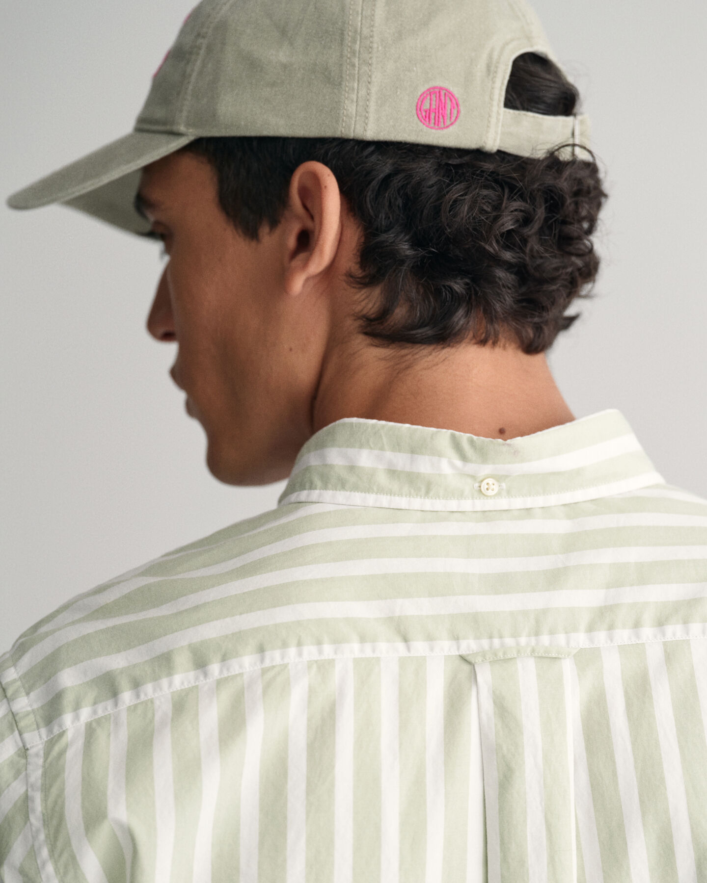 Camicia in popeline a righe larghe regular fit