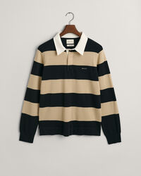 Rugger in lana merino a righe larghe