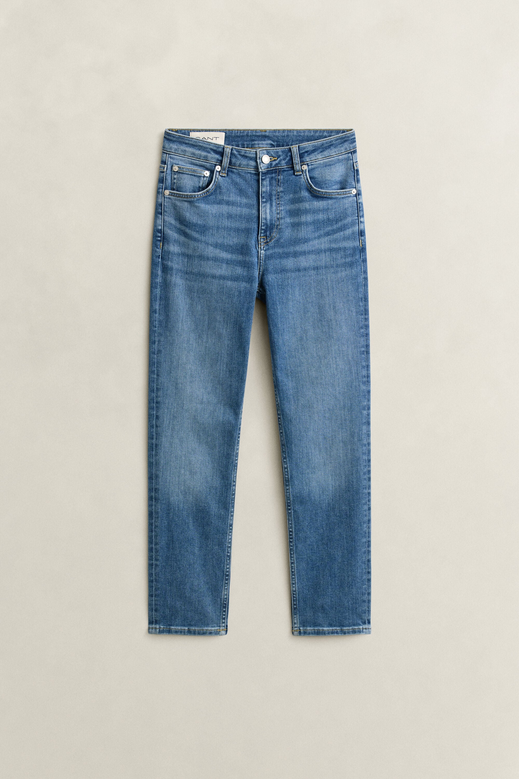 Jeans alla caviglia elasticizzati